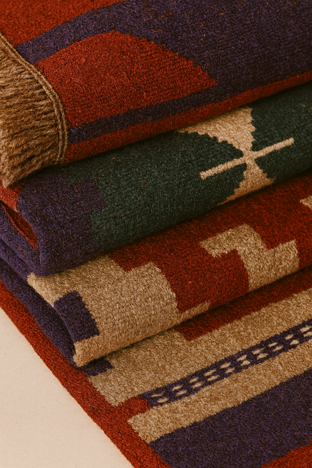 El Dokuma Yün Kilim – 100x150 cm | Doğal Boya İran Halısı