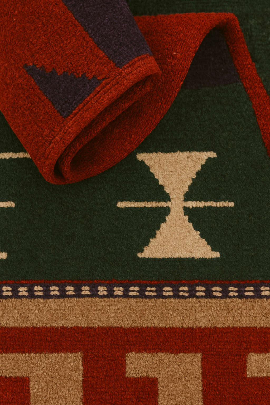 El Dokuma Yün Kilim – 100x150 cm | Doğal Boya İran Halısı